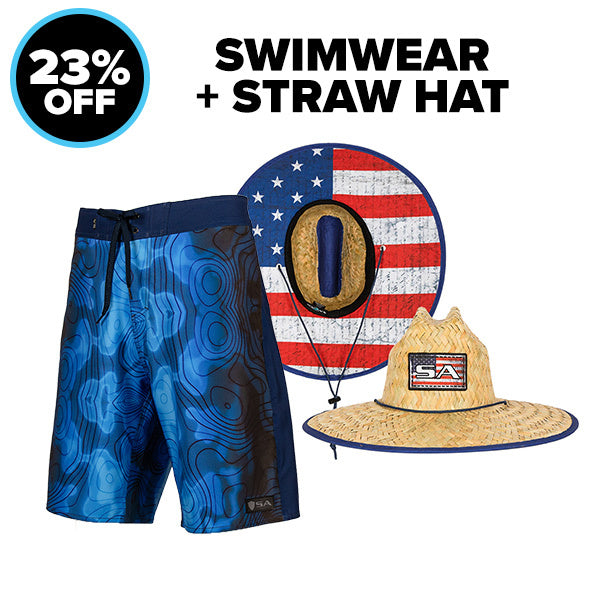 Image of Swimwear + Straw Hat
