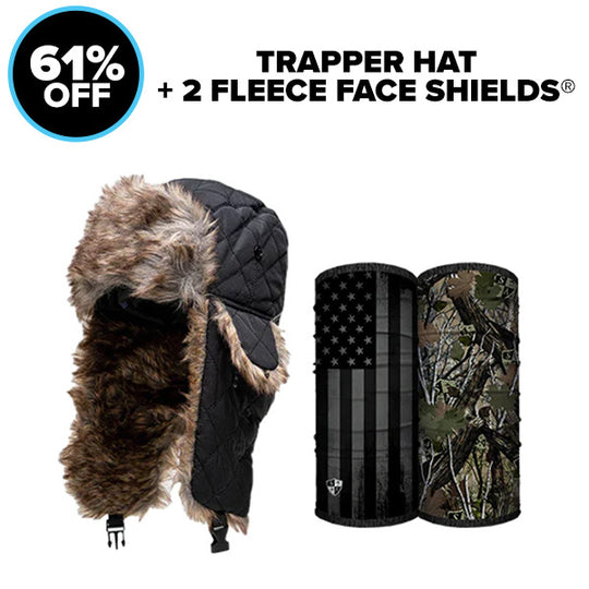 Trapper Hat + 2 Fleece Face Shields®