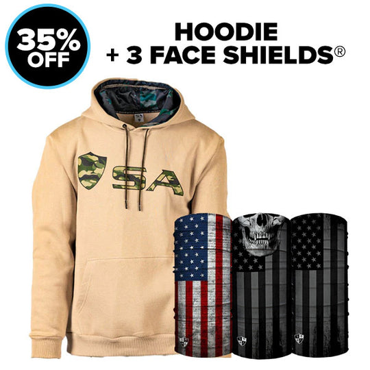 Hoodie + 3 Face Shields®