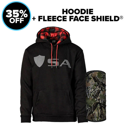 Hoodie + | Fleece Face Shields®