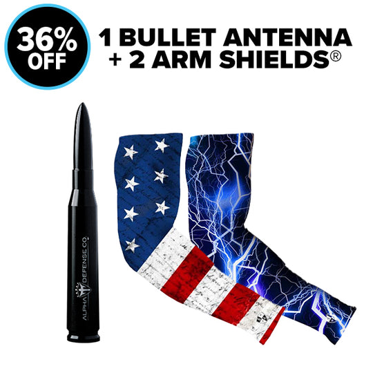 BULLET ANTENNA + 2 ARM SHIELDS®