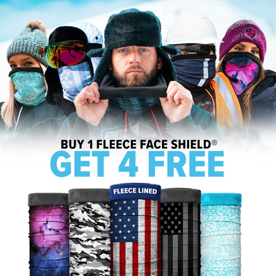 BUY 1 FLEECE FACE SHIELD ® PICK 4 FREE