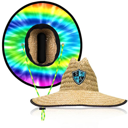 SA Company Kids Under Brim Straw Hat | Rave with Embroidered Logo | Straw Hats For Men & Women | SA Fishing