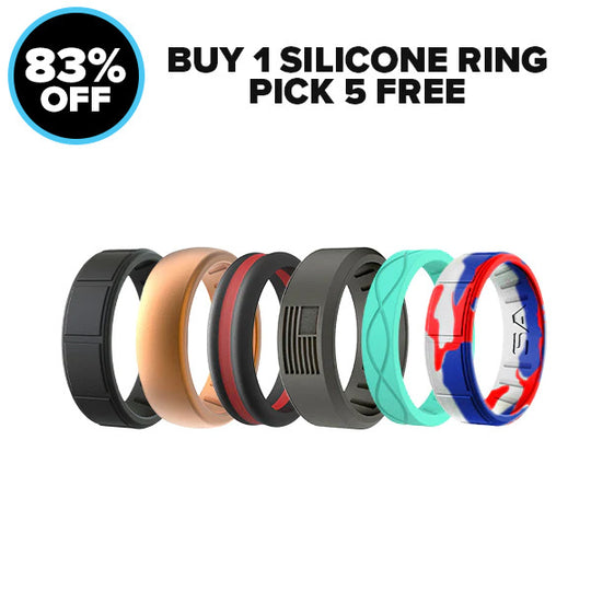 BUY 1 SILICONE RING GET 5 FREE | + FREE GIFT