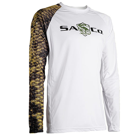 SA Company Women's Performance Long Sleeve Shirt | White | Watercolor | Size Xs