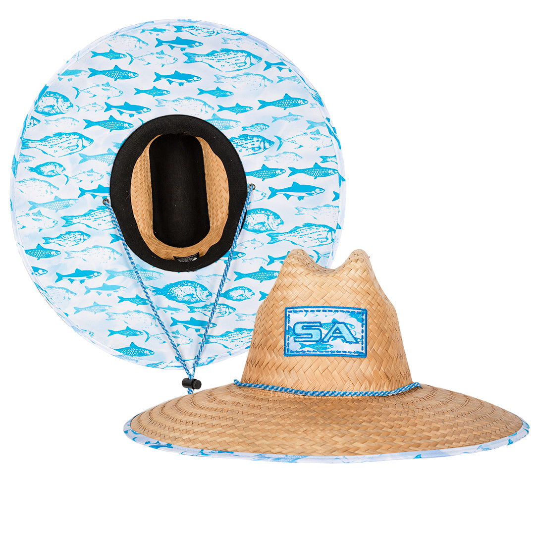SA Company Under Brim Straw Hat| Tidal Waves 2.0 | UPF 50