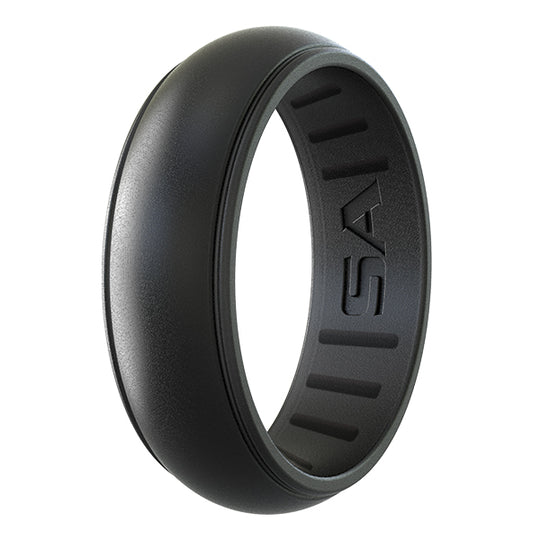 Silicone Ring | Bevel | Black