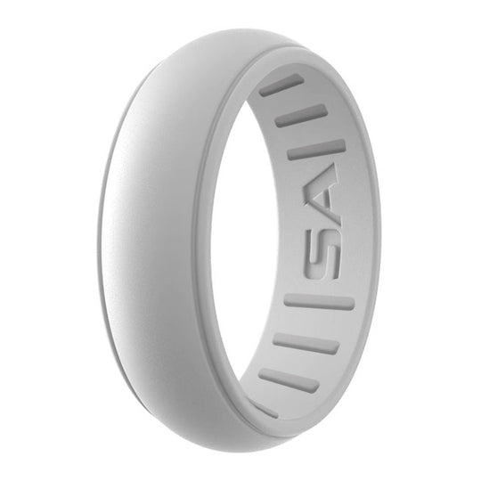 Silicone Ring | Bevel | Silver