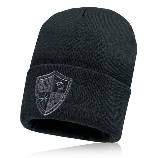 Kids SA Beanie | Black Shield