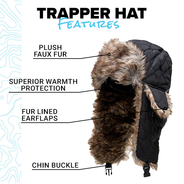 Site Trapper Hat Black - Screwfix