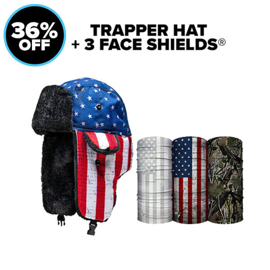 Trapper Hat + 3 Face Shields®