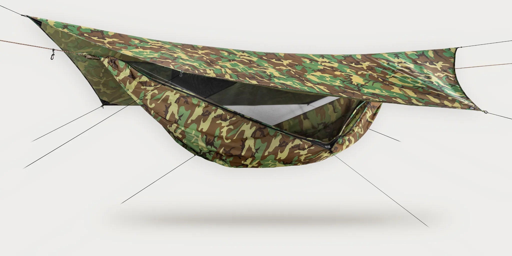 Explorer Deluxe Zip XL - Woodland - Hennessy Hammock AUS product image