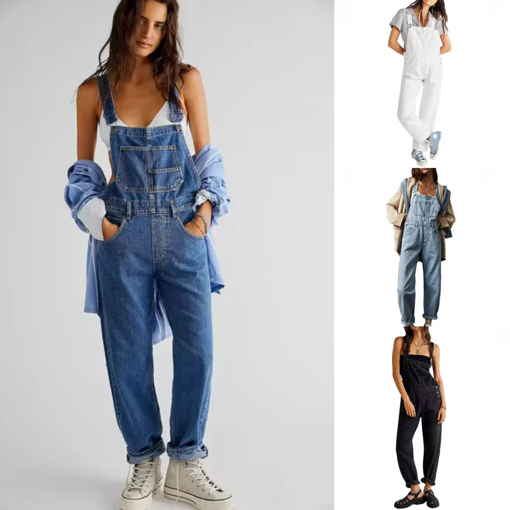Product Image for WW | Eleganter Lockerer Denim Jumpsuit, Hellblau / M