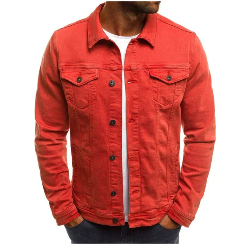 Product Image for WW | Lässige Jeansjacke Für Herren, Rot / M