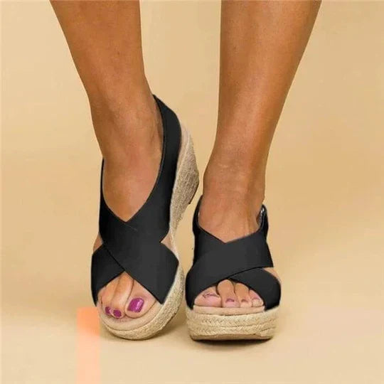 Product Image for WW | Chic Elegante Espadrille Sandalen, Schwarz / 38