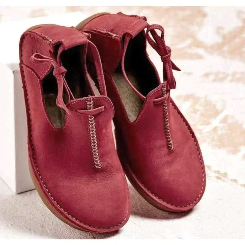 Product Image for WW | Damen Lederschuhe Für Den Herbst, Rot / 37