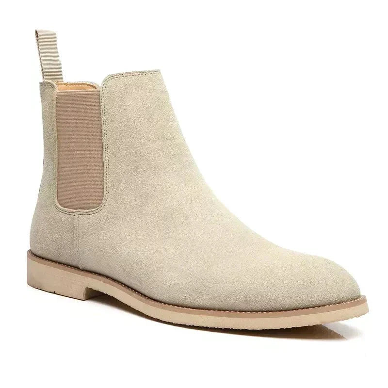 Product Image for WW | Luxus Kalb Wildleder Chelsea Stiefel, Beige / 41