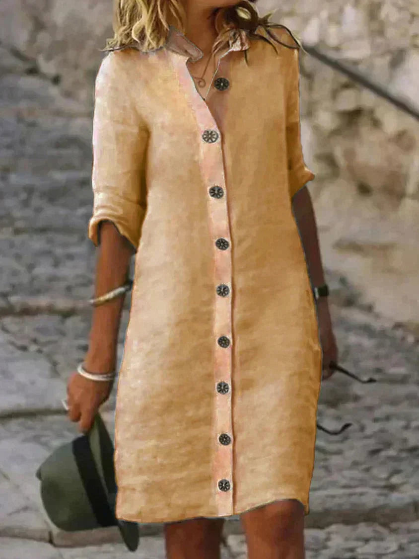 Product Image for WW | Elegantes Sommer Midikleid Für Damen, Khaki / XL