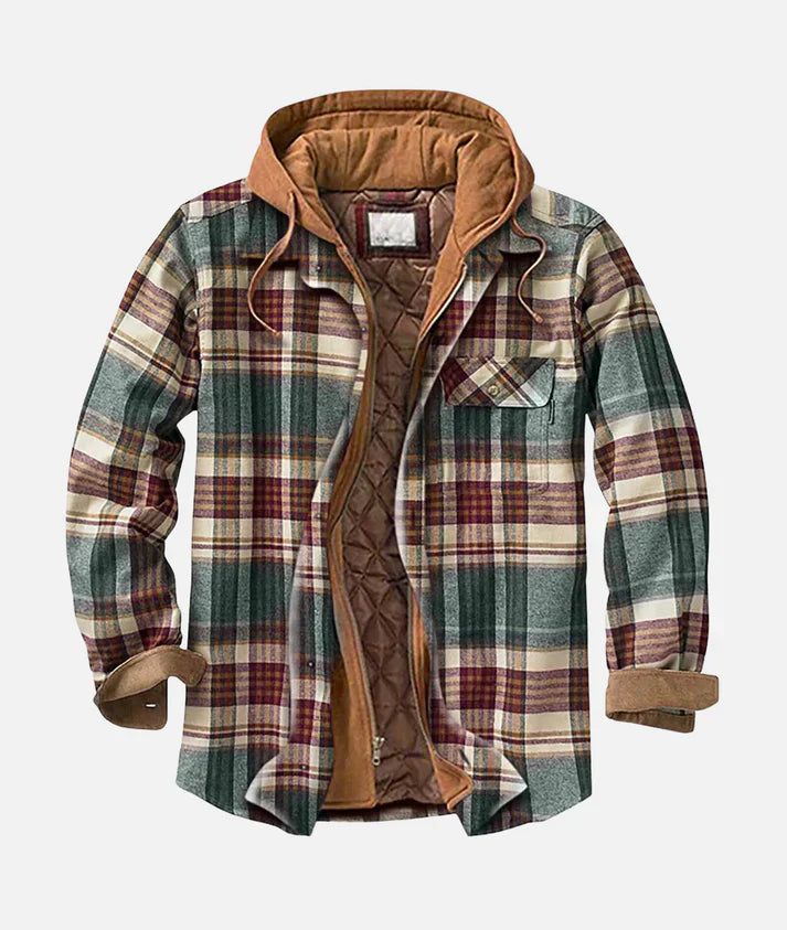 Product Image for WW - Geruite jas met capuchon, Donkergroen / 3XL