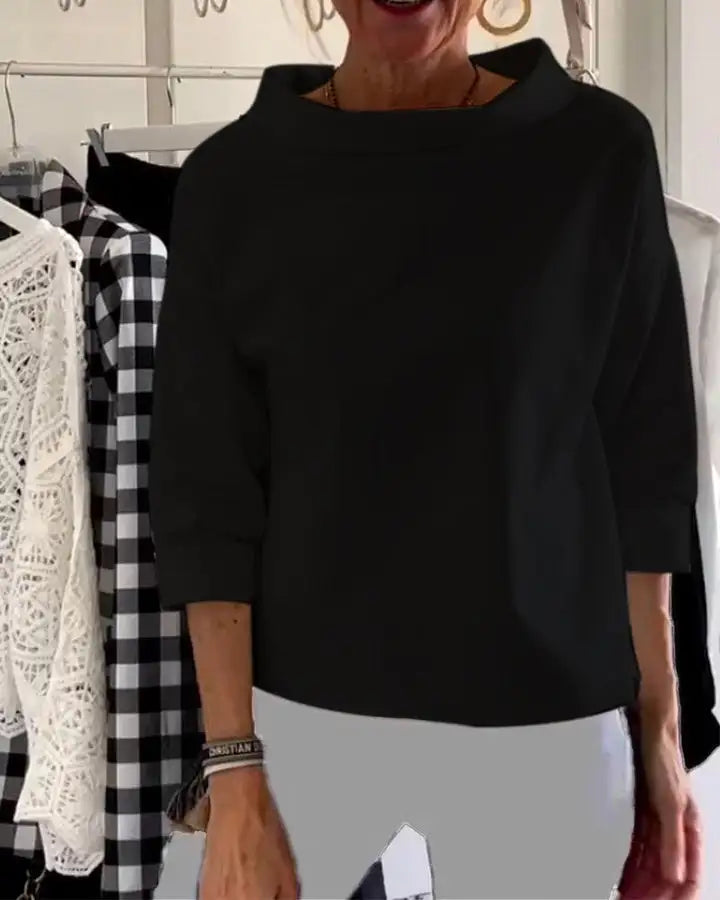 Product Image for WW | Einfarbiges Oberteil für Damen, Schwarz / 3XL