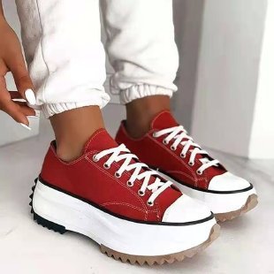 Product Image for WW | Hochwertige Damen Sneaker Aus Canvas, Rot / 35