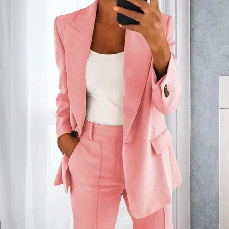 Product Image for WW | Hose Emma Stylisches Business Satz Für Einen Smarten Look, Rosa / L