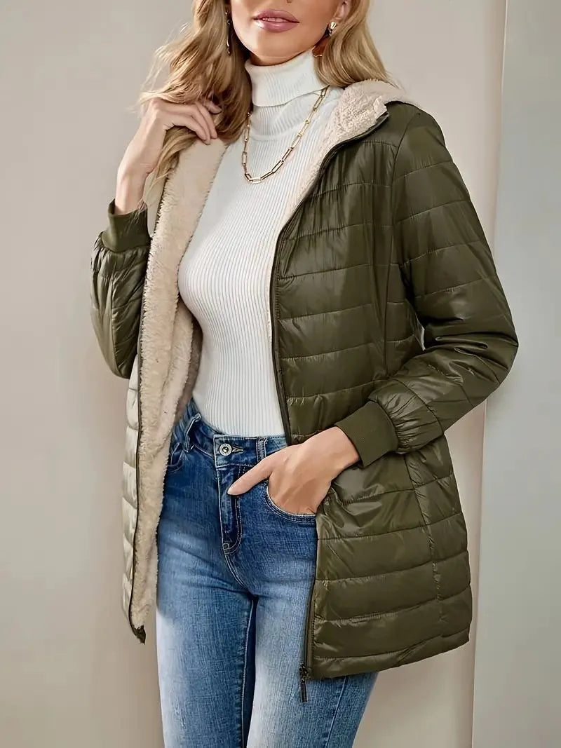 Product Image for WOLFF - Gepä Cum M M Driber F Fleece Und Kapuze, Grün / XL