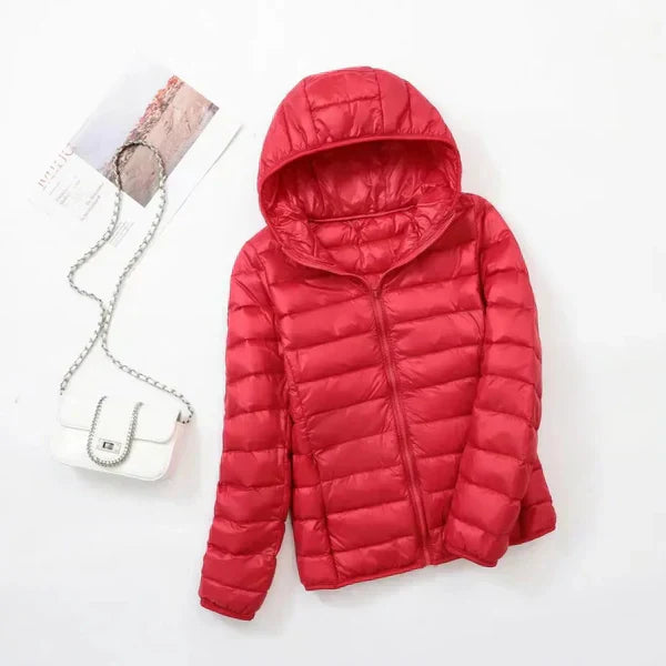 Product Image for WW | Damen Winterjacke wasserdicht und ultraleicht, Rot / XL