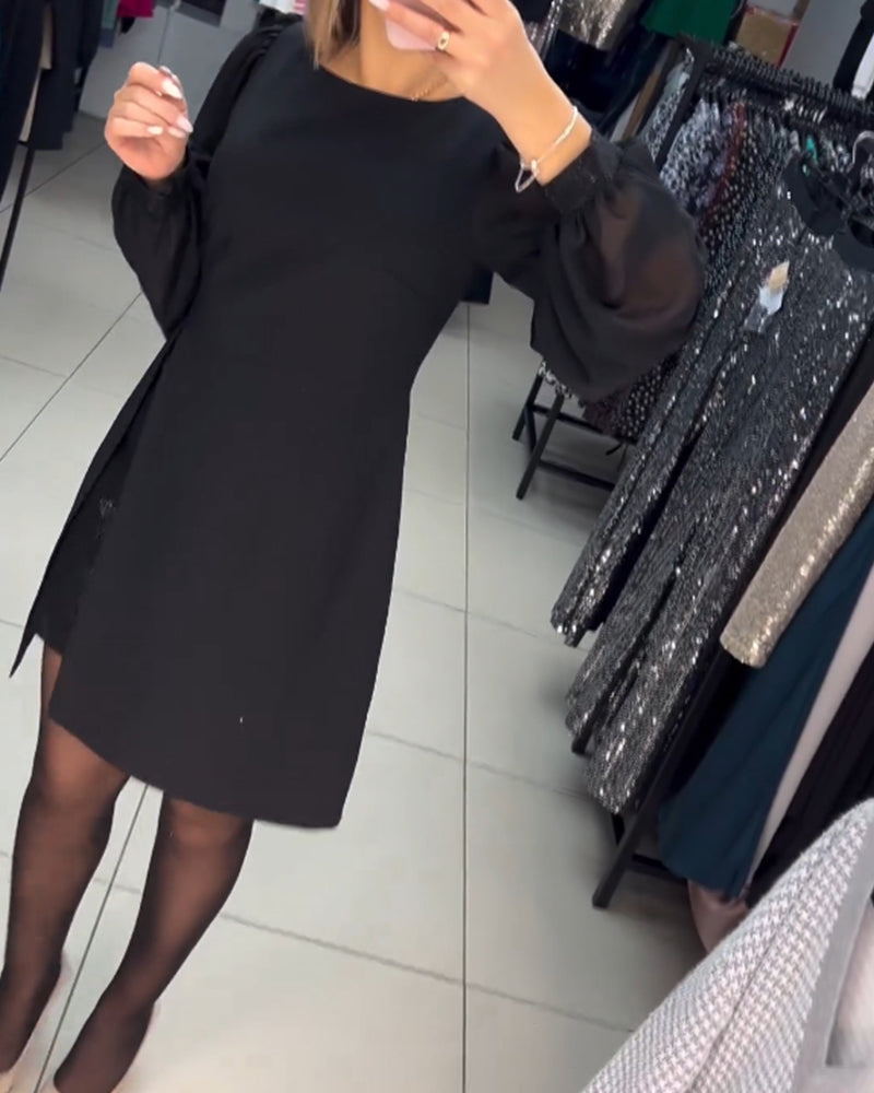 Product Image for WW | Elegante Schwarze A-Linie Kleid, Schwarz / S