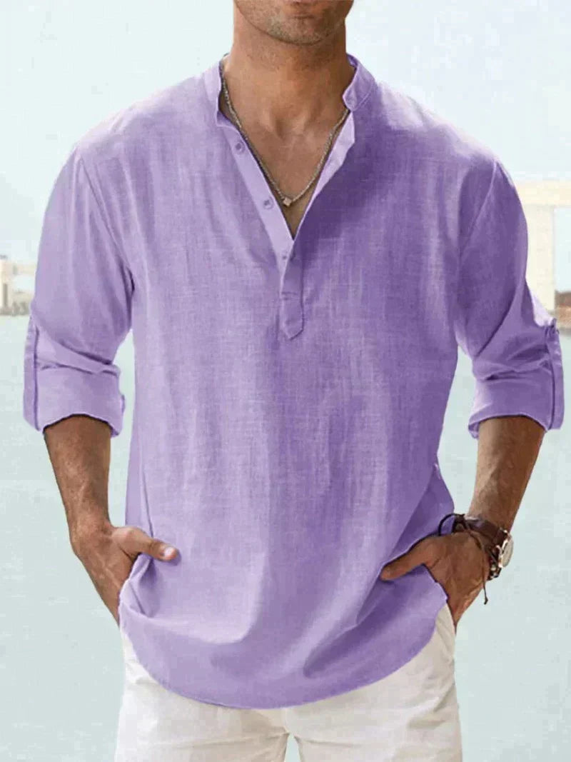 Product Image for WW | Herren Henley Hemd, Lila / L