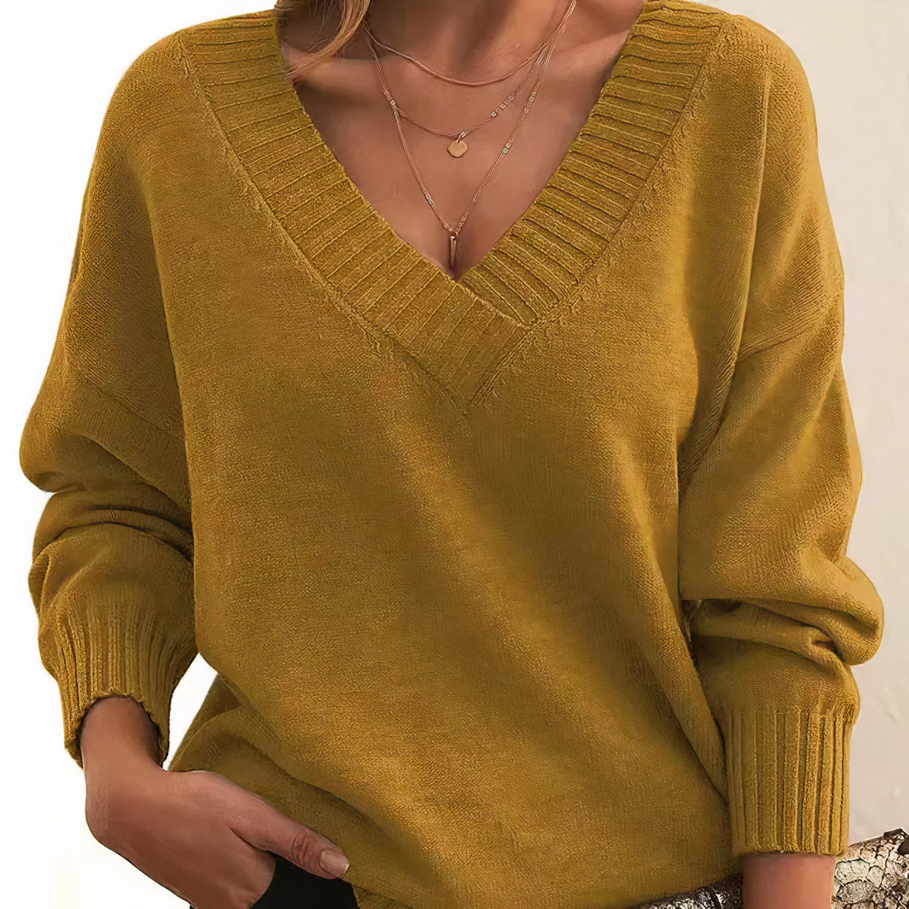 Product Image for WW | Stilvolle Kaschmir Sweater, Gold / S