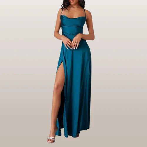 Product Image for WW | Elegantes Maxikleid Look, Blau / XL (44-46)
