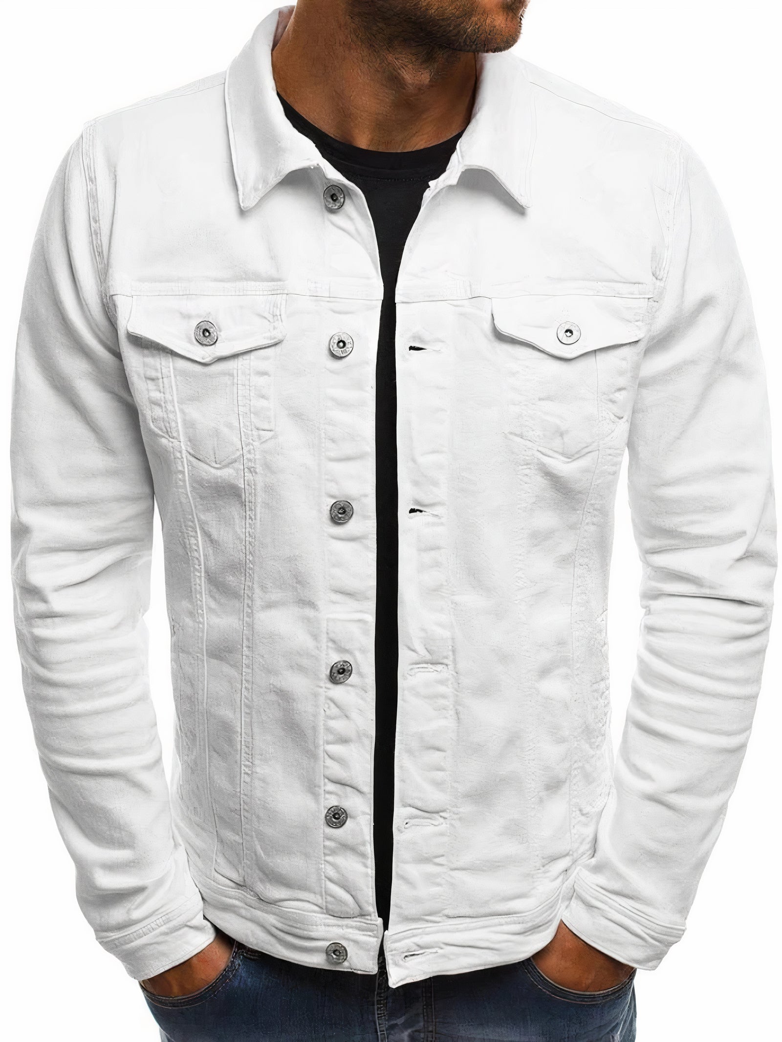Product Image for WW | Jeansjacke Für Männer, Weiß / XL