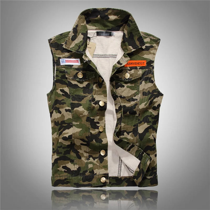 Product Image for WW | Modische Camouflage Weste Im Militär Stil Für Herren, Camouflage / L