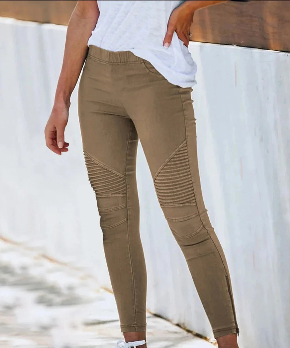 Product Image for WW | Slim Fitness Leggings Elastisch Nahtlos Jeans, Khaki / XL