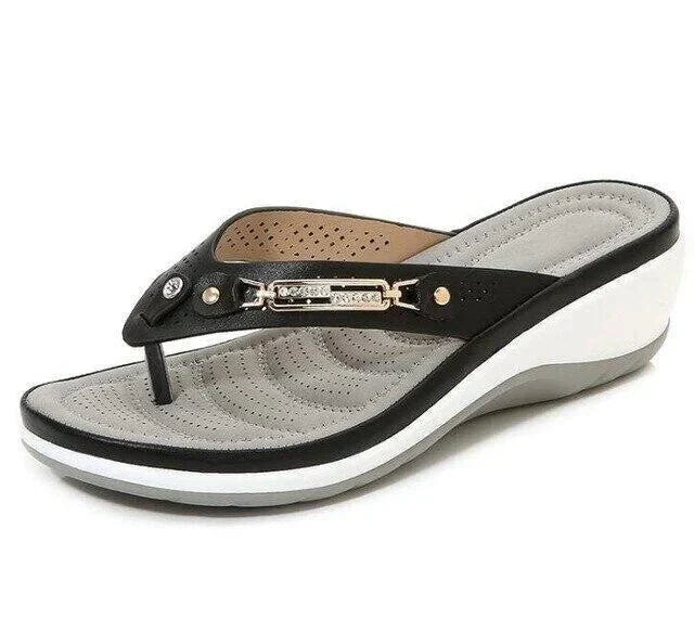 Product Image for WW | Weich Gepolsterte Flip Flop Sandalen, Schwarz / 40