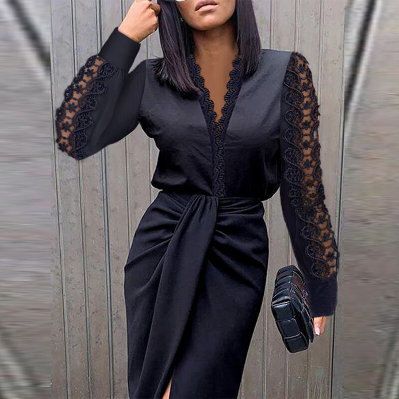 Product Image for WW | Abendkleid Luxuriöses Cocktailkleid Für Damen, schwarz / L