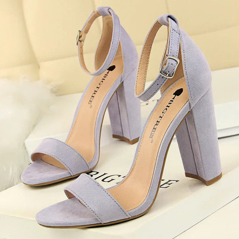 Product Image for WW | Keine Zeit mehr für Heels Sandalen, Wildleder lila-9.5cm / 34