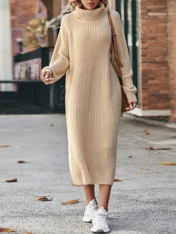 Product Image for WW | Strickkleid Geripptes Bodycon Ärmelloser Halterhals Dehnbares Elegantes Outfit, Beige / XS