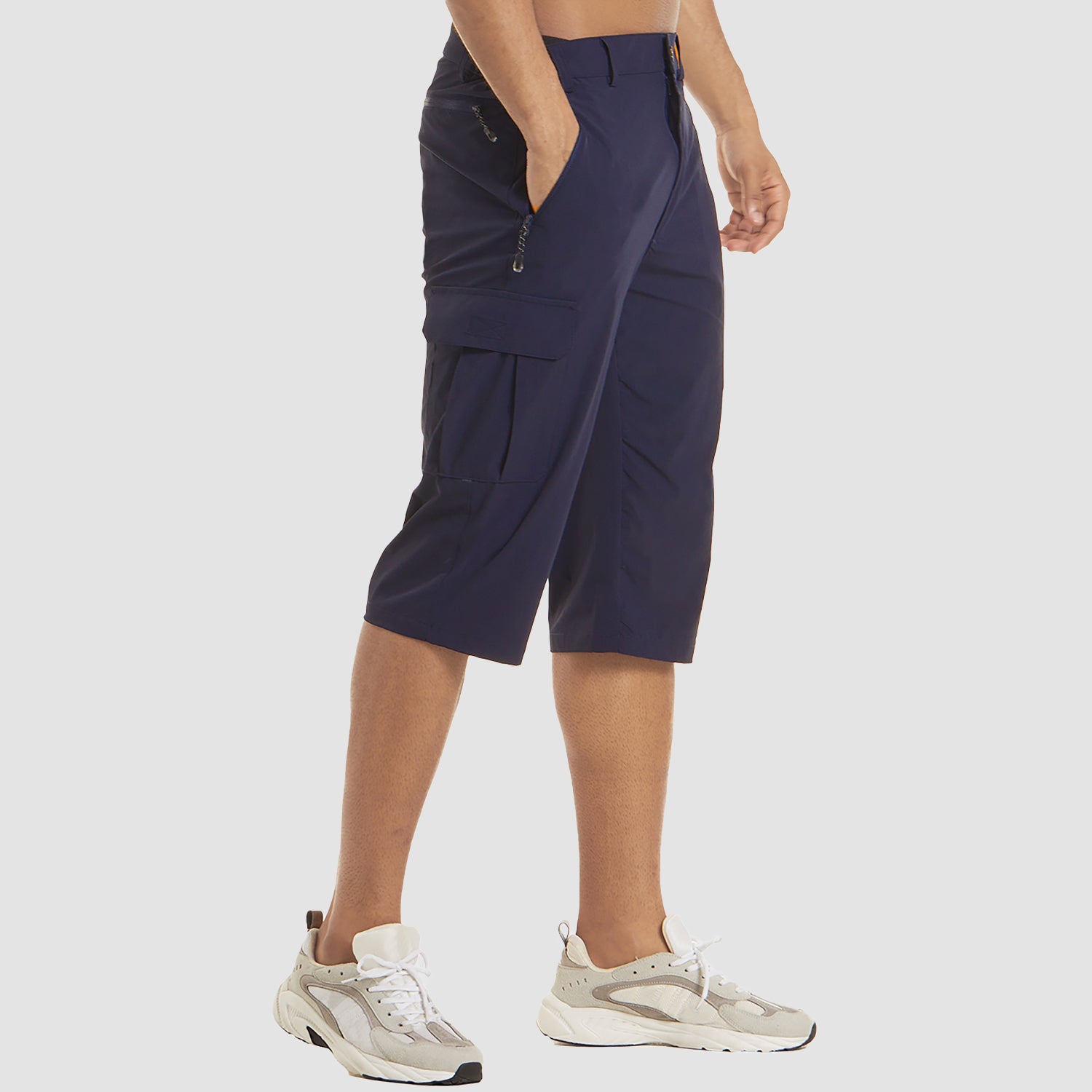 Product Image for WW | Bequeme Cargo Kurze Hosen Mit Mehreren Taschen Und Schnell Trocknendem Gestaltung, Schwarz / XL