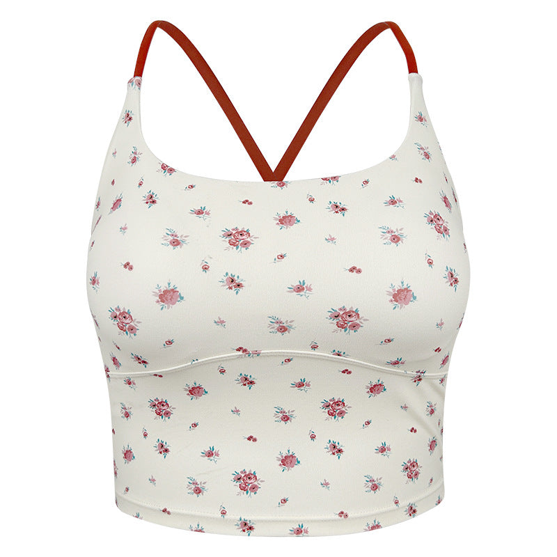 Product Image for Damen Sport-BH mit floralen Mustern und atmungsaktiven Eigenschaften WW, Gartenblume / M