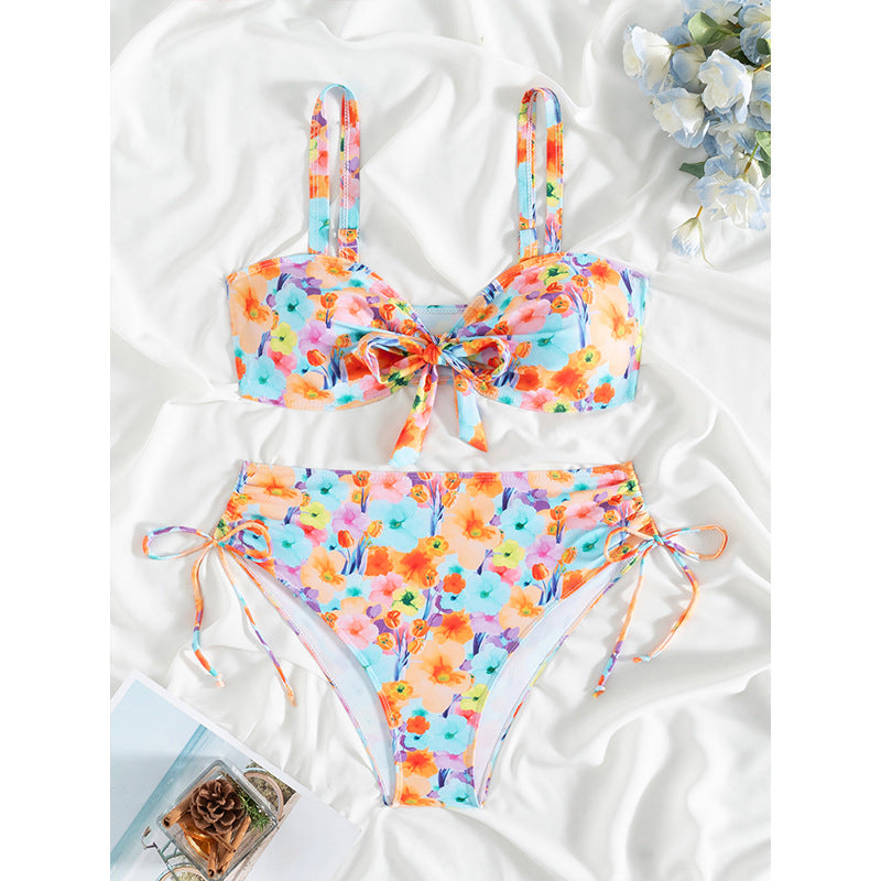 Product Image for Damen Floral Print Hohe Taille Bikini Set WW, Bildfarbe / L