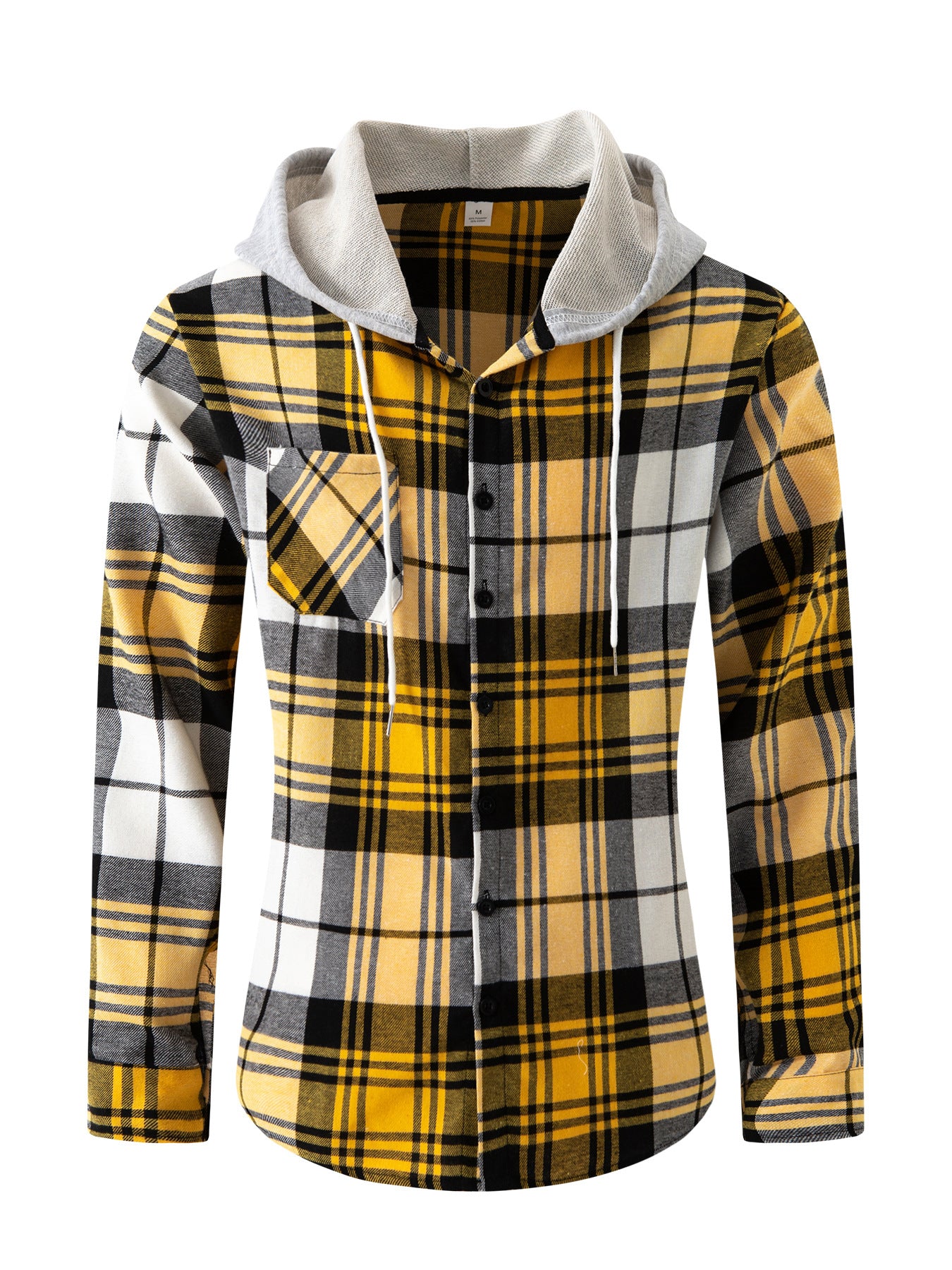 Product Image for Herren Flanellhemd mit Kapuze WW, Gelb / L