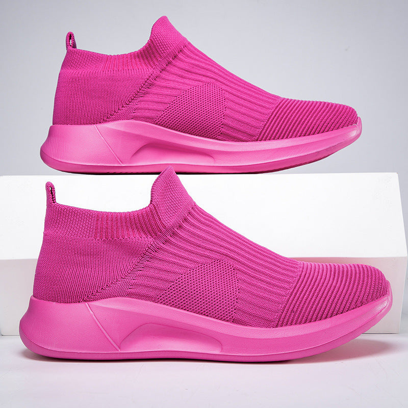 Product Image for Herren High-Top Sock-Style Performance Sneakers WW, Burgunderrot / 39