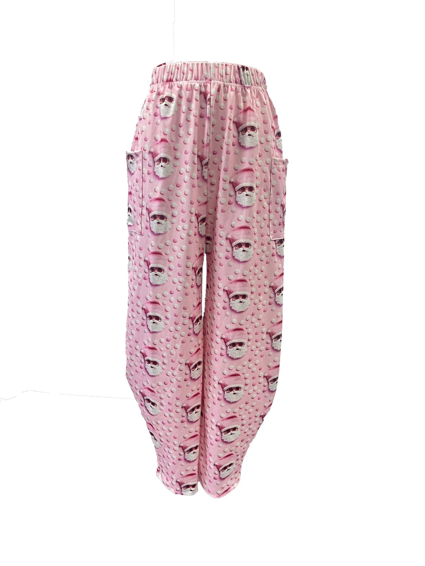 Product Image for Damen Festliche Gnome Druck Weite Hosen WW, Rosa / XL