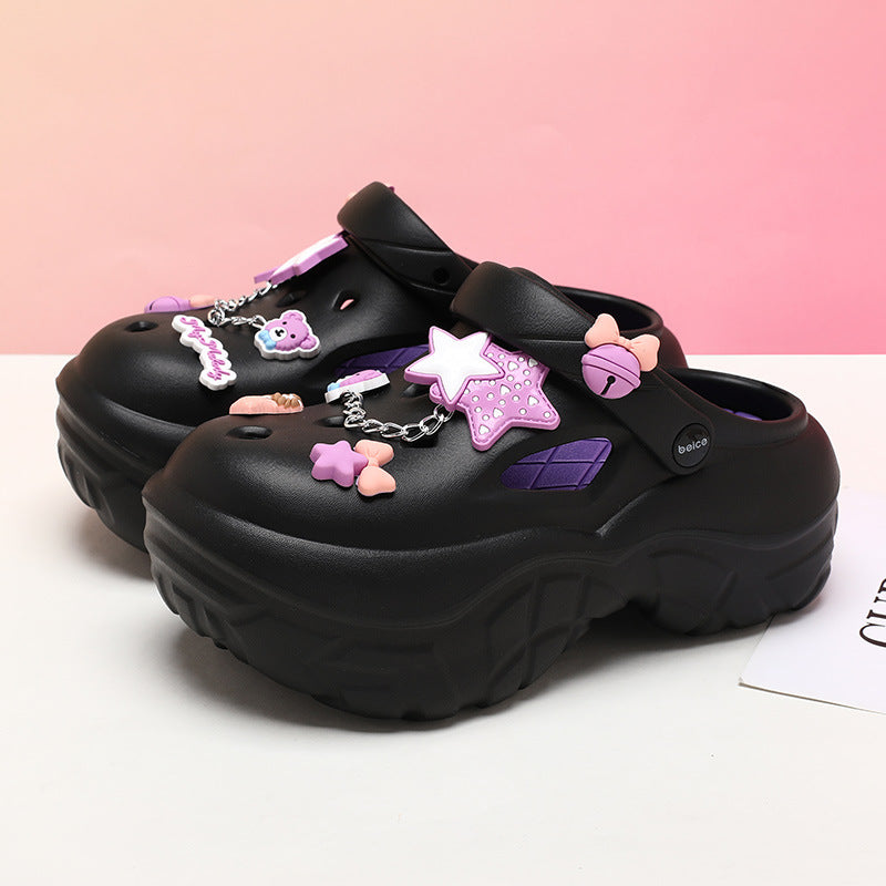 Product Image for Kinder Verspielte Dekorative Clogs WW, Schwarz / 35
