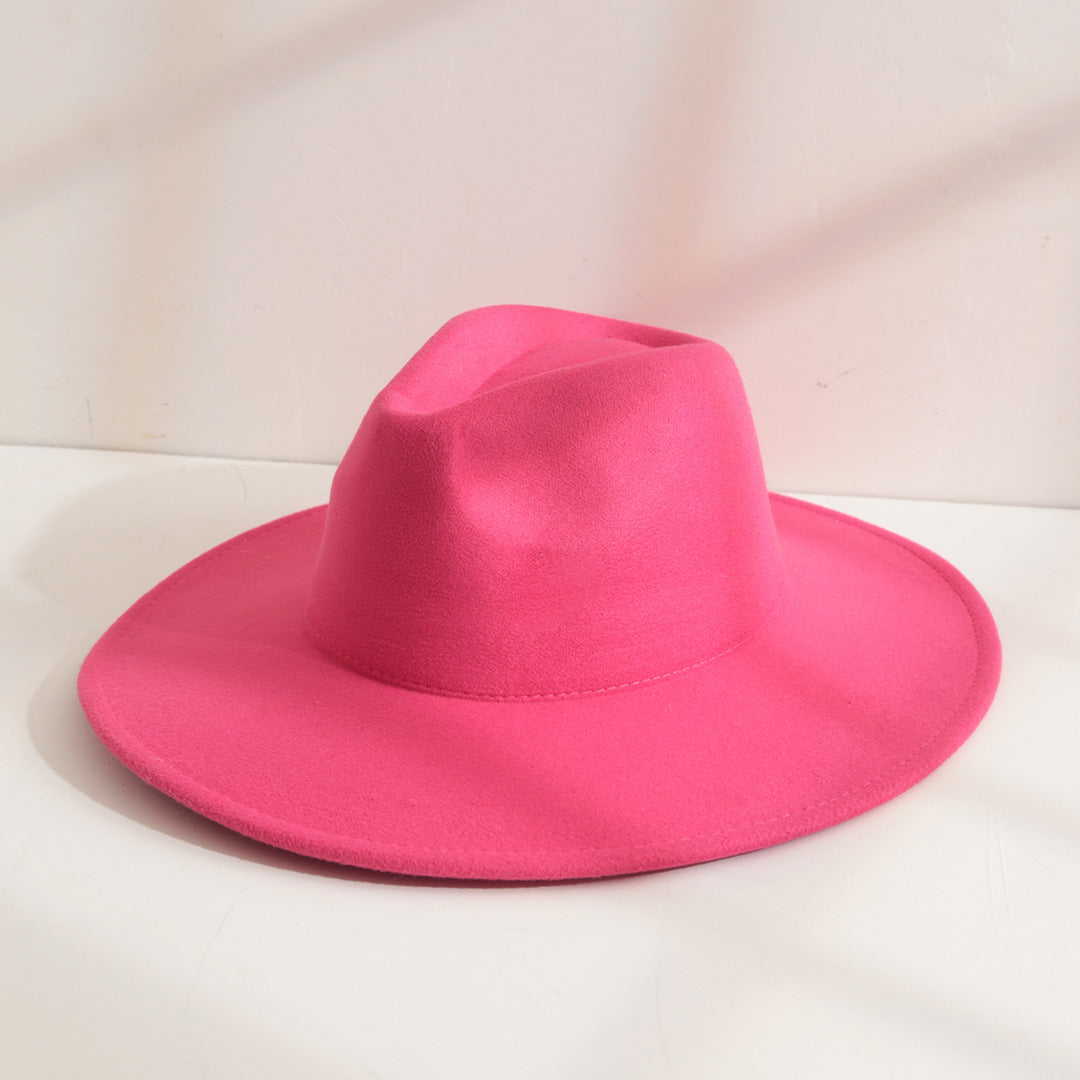 Product Image for Femme Breiter Rand Woll Fedora Hut WW, Rosenrot / M