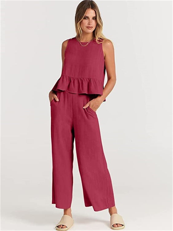 Product Image for W&W | Weste Neun-Punkt-Hose Freizeitanzug, rot / XL