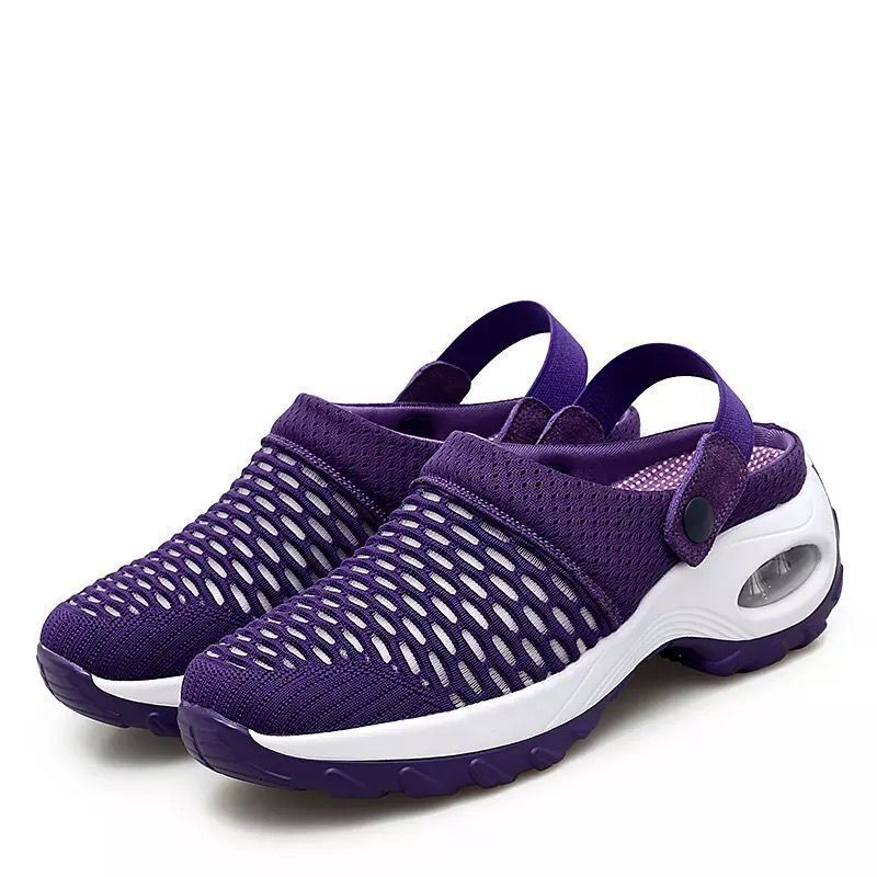 Product Image for Damen Clogs mit atmungsaktivem Netzdesign und flexibler Sohle WW, Lila / 43