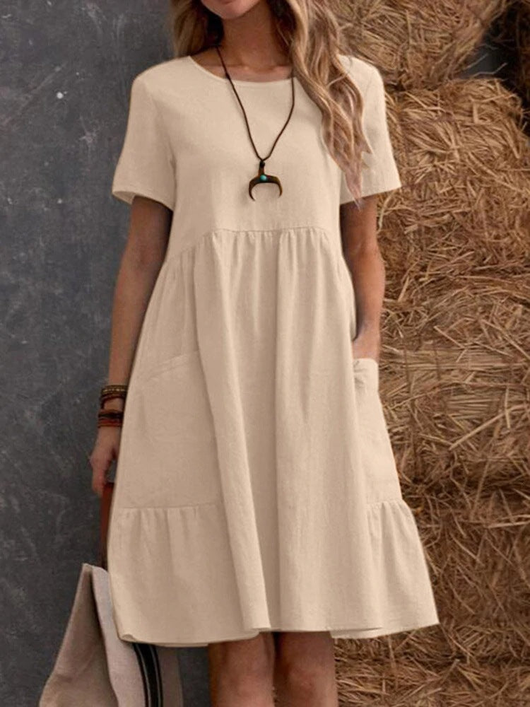 Product Image for Damen T-Shirt Kleid WW, Aprikose / XL